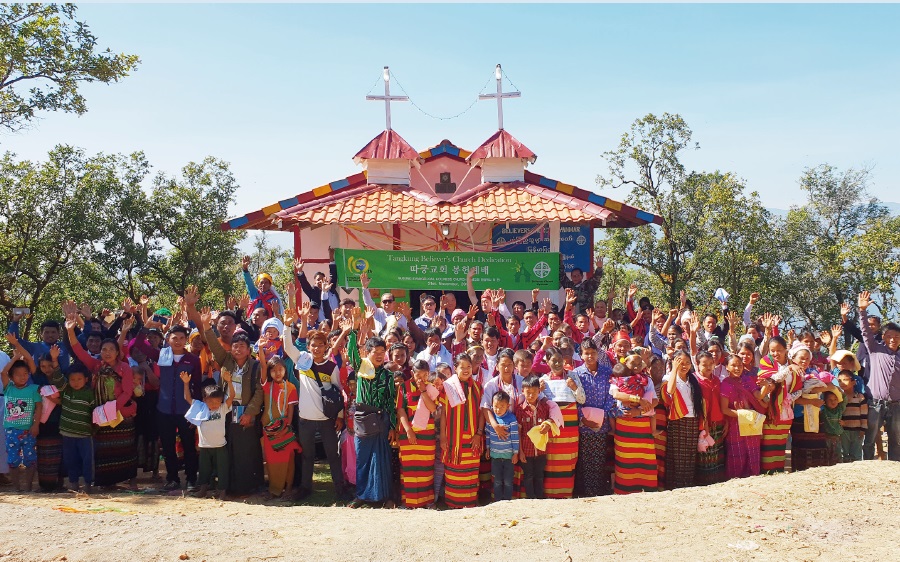 미얀마 따꿍교회 봉헌예배