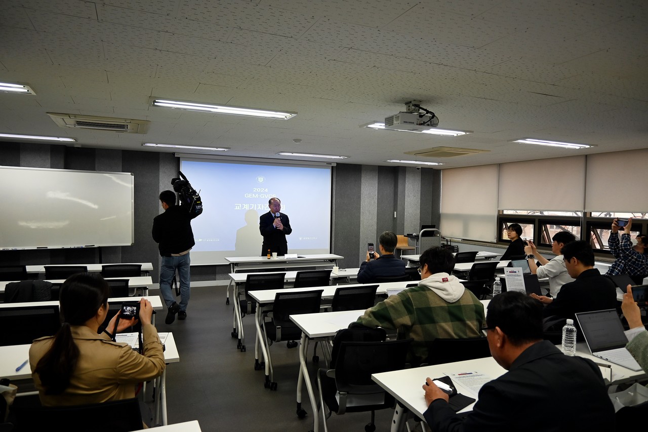 글로벌선진학교가 4월 3일 서울 중구 상연재 별관에서 기자간담회를 열고 입학설명회 개최 소식을 알렸다.
