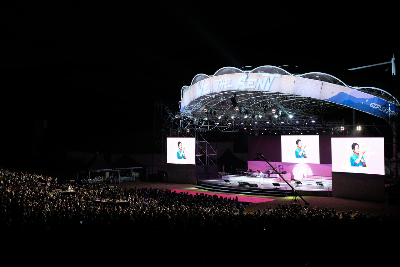 한국CCC EXPLO’74 50주년 기념대회가 지난 6월 24일 강원도 평창 휘닉스파크에서 진행 중이다. (사진=한국CCC 제공)