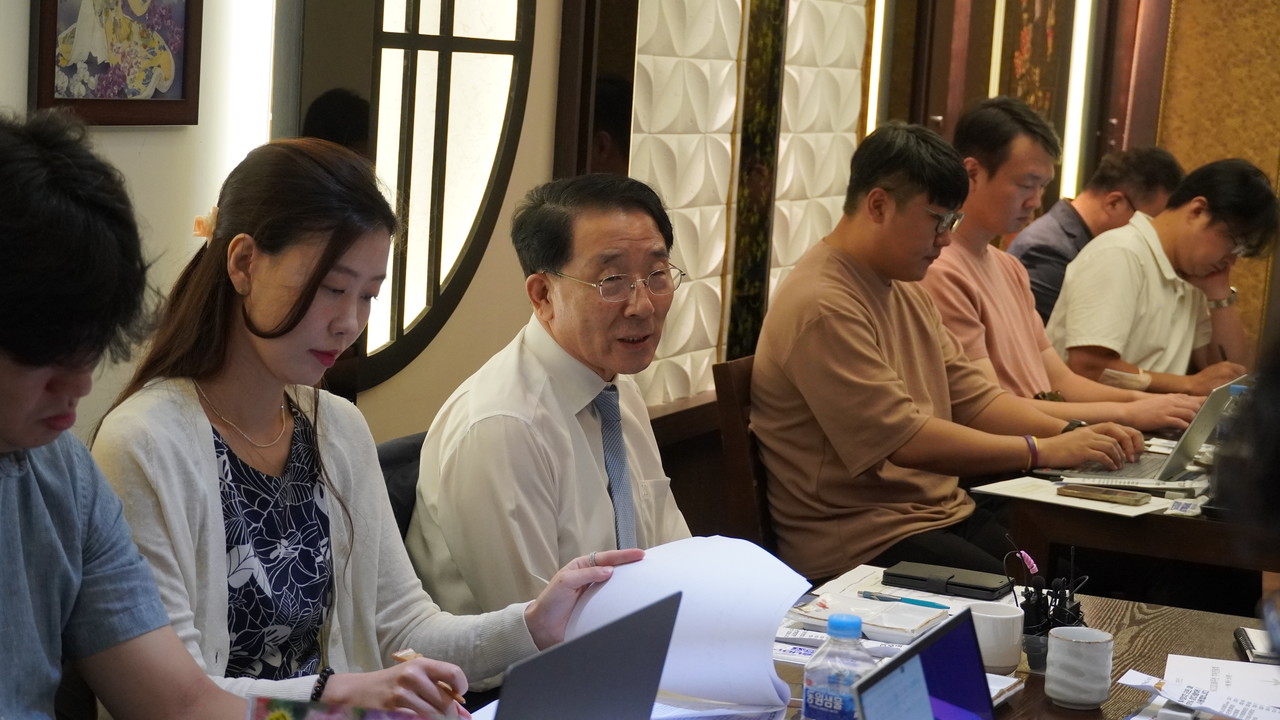 9월 5일 광화문 모처에서 열린 기자간담회에서 발언 중인 김종생 총무. (사진=NCCK 제공)