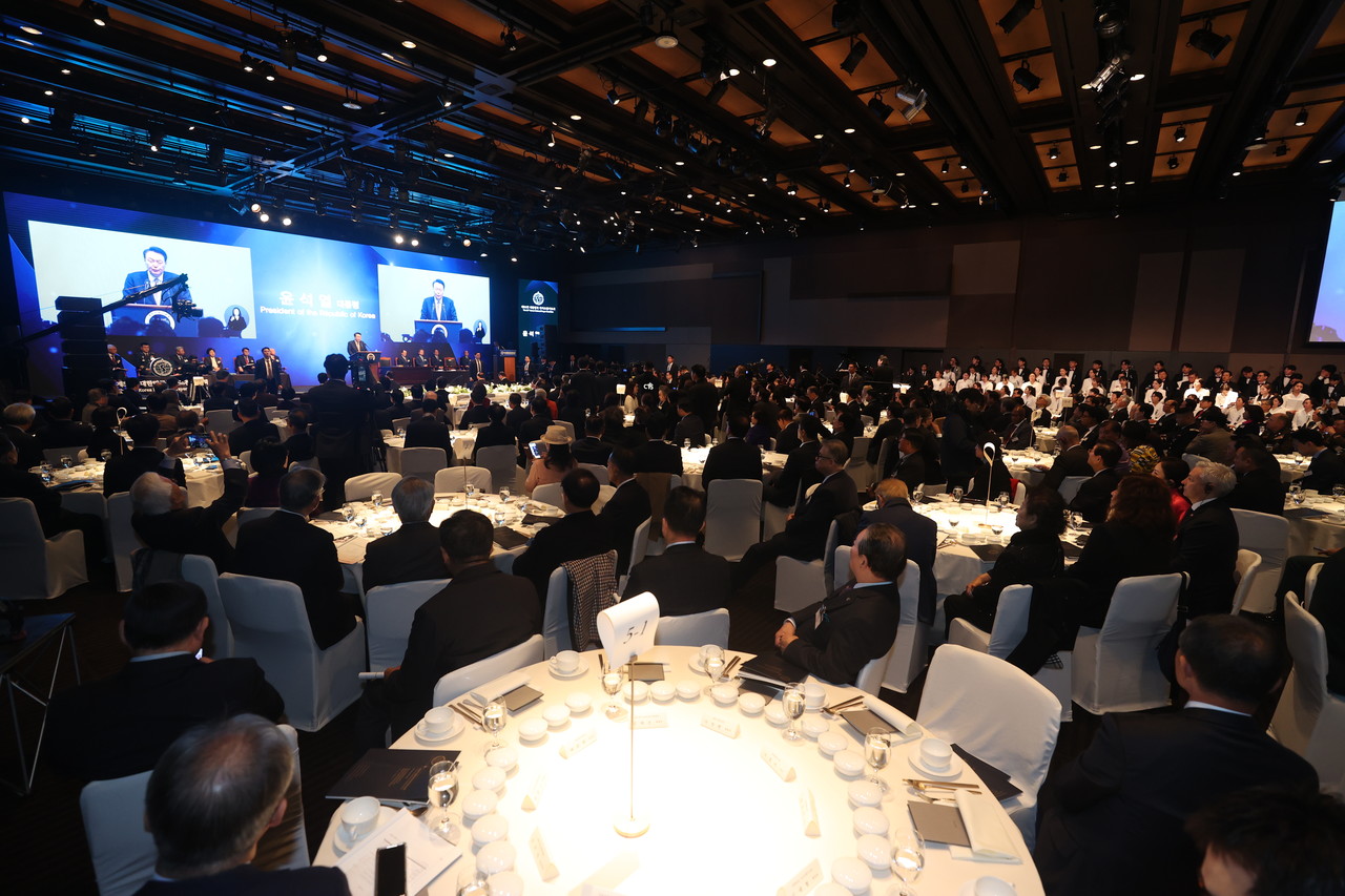 제56회 대한민국국가조찬기도회가 11월 22일 서울 장충동 신라호텔 다이너스티홀에서 ‘공의·회복·부흥’을 주제로 개최됐다. (사진=대한민국국가조찬기도회 제공)