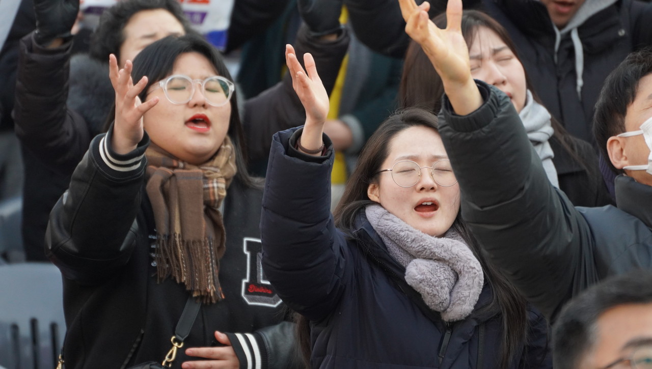 세이브코리아 국가비상기도회 네 번째 기도회가 지난 2월 1일 개최됐다. (사진=세이브코리아 국가비상기도회 제공)