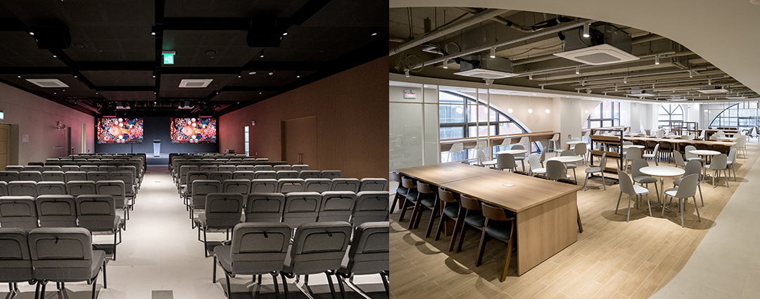 지하 1층 소극장과 2층 카페