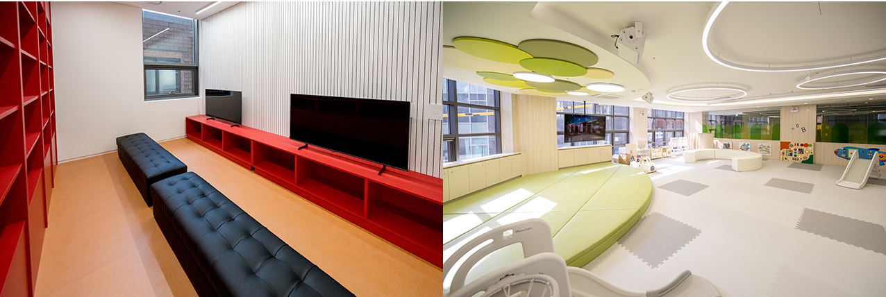 3층 영유아 공간과 4층 초중등 놀이공간