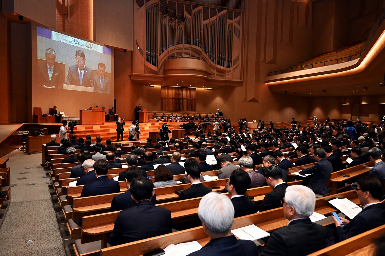 기감·예장통합·예장합동은 지난 4월 3일 새문안교회에서 한국선교 140주년 기념예배를 드렸다.