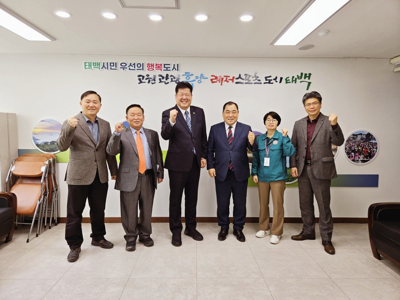 세계성시화운동본부는 지난 4월 16일 태백시청을 방문해 이상호 시장에게 7월 28-30일까지 열리는 ‘2025 태백 성시화 여름축제’의 협력을 요청했다. (사진=세계성시화운동본부 제공)