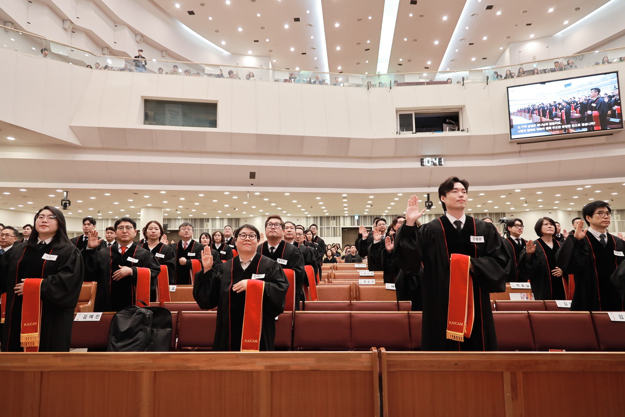 한국독립교회선교단체연합회는 지난 4월 28일 분당 할렐루야교회에서 제51회 목사안수식을 개최했다. (사진=한국독립교회선교단체연합회 제공)