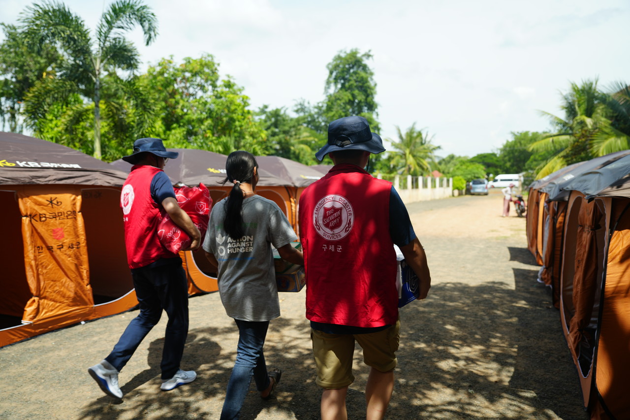 구세군 한국군국은 태국과 캄보디아 국경지대의 군사적 긴장 고조로 피해를 입은 피난민들을 위한 모금 캠페인을 시작했다. (사진=구세군 한국군국 제공)